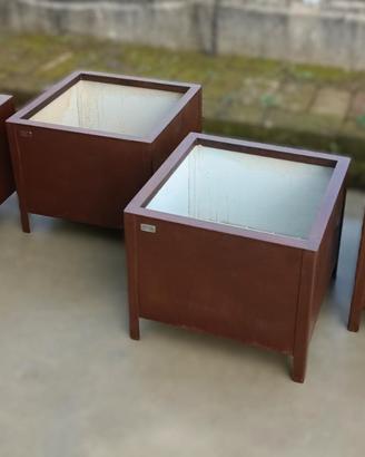 Fioriere Artigianali in Acciaio Effetto Corten