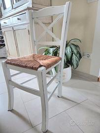 Set 6 sedie shabby chic