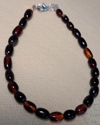 bracciale d'ambra rossa