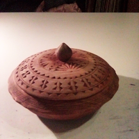 Formaggiera in legno originale America Latina