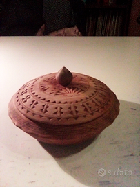 Formaggiera in legno originale America Latina