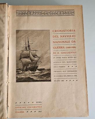 Libro CRONISTORIA DEL NAVIGLIO NAZIONALE DA GUERRA