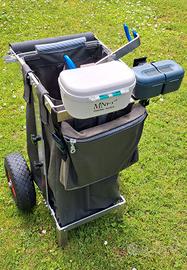 carello pesca  trota lago 