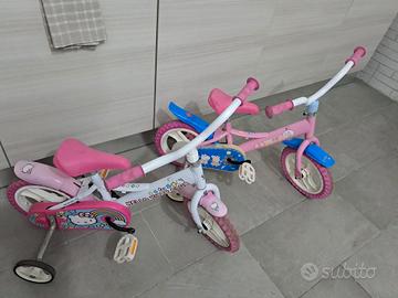 bicicletta bambina Peppa pig e hello Kitty 