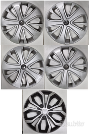 4 Copricerchi Clio r15 Originali + 4 Compatibili