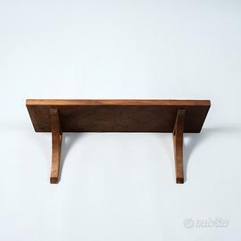 Mensola da parete in legno di noce-Scaffale 