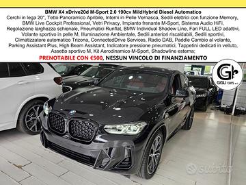 BMW X4 20d M-Sport Tetto Navi CAM LED Clima3Zone M