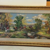 Quadro mezzo punto con cornice barocca