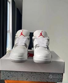 Air Jordan 4 Oreo, grigio-bianco EU 41