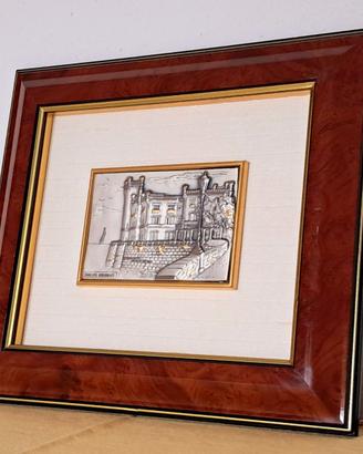 Quadro con bassorilievo argento 925