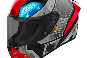 Casco integrale Airoh Connor Bot rosso e grigio TG