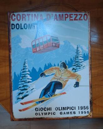 Quadretto di ferro CORTINA d'Ampezzo