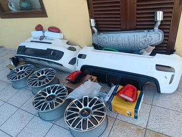 Paraurt, cerchi, fari, cablaggi Fiat 500 abarth