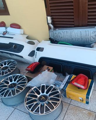 Paraurt, cerchi, fari, cablaggi Fiat 500 abarth