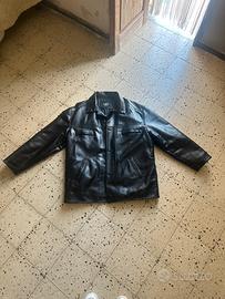 Giacca biker in pelle