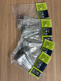 Forchettine in acciaio fingerfood aperitivo