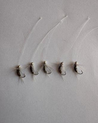 5 ninfe artigianali Soft Hackle
