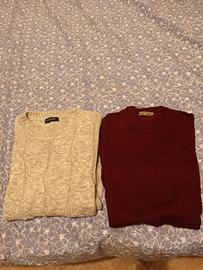 2 maglioni Clayton e cotton e silk