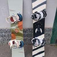  Due Snowboard con attacchi 