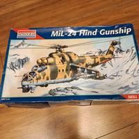  elicotteroMil 24 hind gunship del 1993 scala 1.48