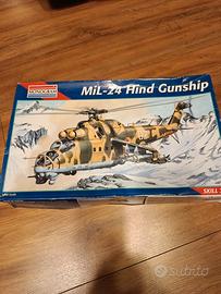  elicotteroMil 24 hind gunship del 1993 scala 1.48
