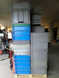 scatole in plastica 4 dimensioni impilabili