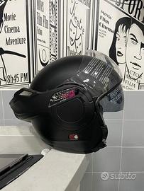 CASCO DIEFFE MODULARE NERO OPACO