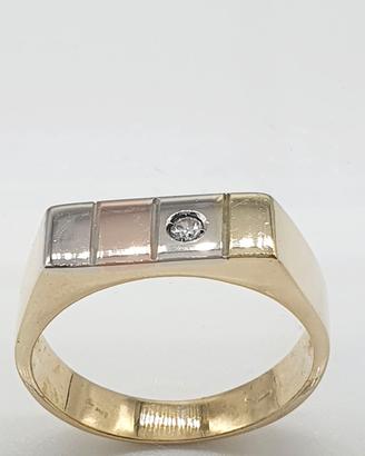 COD.595B.26 ANELLO UOMO 3 ORI