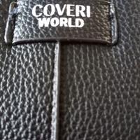 Portafoglio nero Coveri World 16x8cm