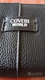 Portafoglio nero Coveri World 16x8cm