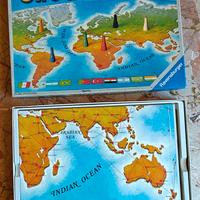 Gioco da tavolo vintage “Giro del Mondo” completo