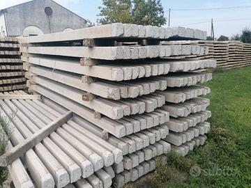 Pali in cemento rinforzato frutteto ,filo , ancora