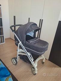 passeggino trio tilogy Inglesina blue jeans + kit