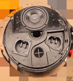 Cassa subwoofer incassato in ruota di scorta