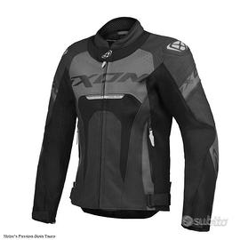 IXON Giacca Moto Pelle Jackal Uomo - Nero - Motor'