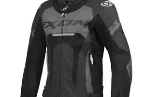 IXON Giacca Moto Pelle Jackal Uomo - Nero - Motor'