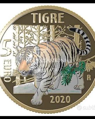 Moneta 5 euro Tigre