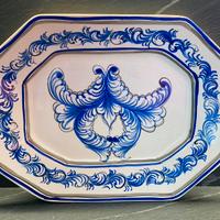 Piatto Alcobaça Portugal vintage dipinto a mano