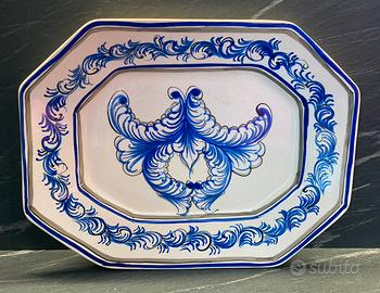 Piatto Alcobaça Portugal vintage dipinto a mano