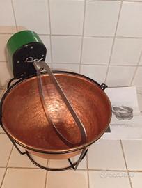 Paiolo elettrico in rame 4,5L - DPE Buona Polenta