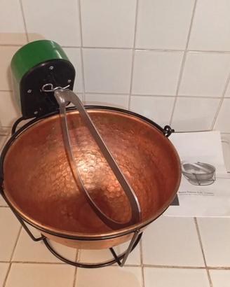 Paiolo elettrico in rame 4,5L - DPE Buona Polenta
