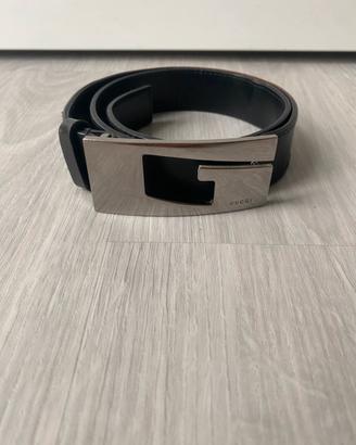 Cintura originale Gucci in pelle con fibbia G