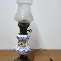 Lume Lanterna ceramiche ottone vintage