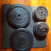 PESI, DISCHI, BILANCIERE PALESTRA