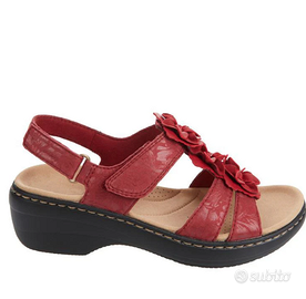 sandali rossi estivi donna ortopedici n.43
