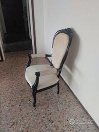 Sedia poltrona antica