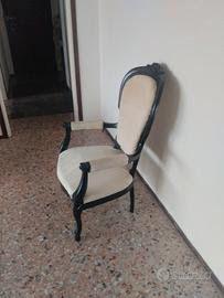 Sedia poltrona antica