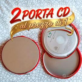 2 porta Cd Dvd bluray con cerniera *NUOVI* Rotondi