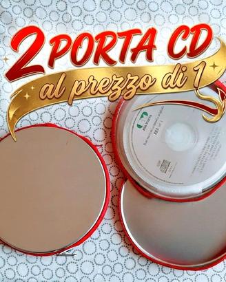 2 porta Cd Dvd bluray con cerniera *NUOVI* Rotondi
