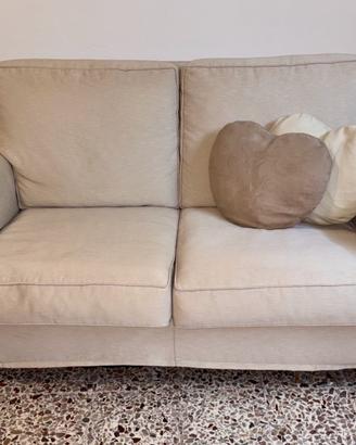Divano  Minotti due posti in tessuto sfoderabile